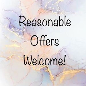 Reasonable offers welcome!